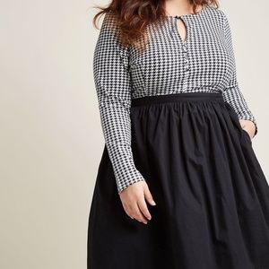 Modcloth Twice as Timeless Long Sleeve Dress EUC